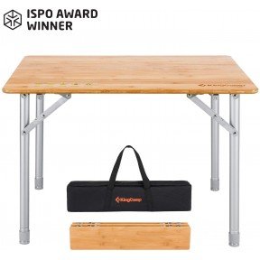 Розкладний стіл KingCamp 4-Folding Bamboo Table S(KC3955) BAMBOO COLOR