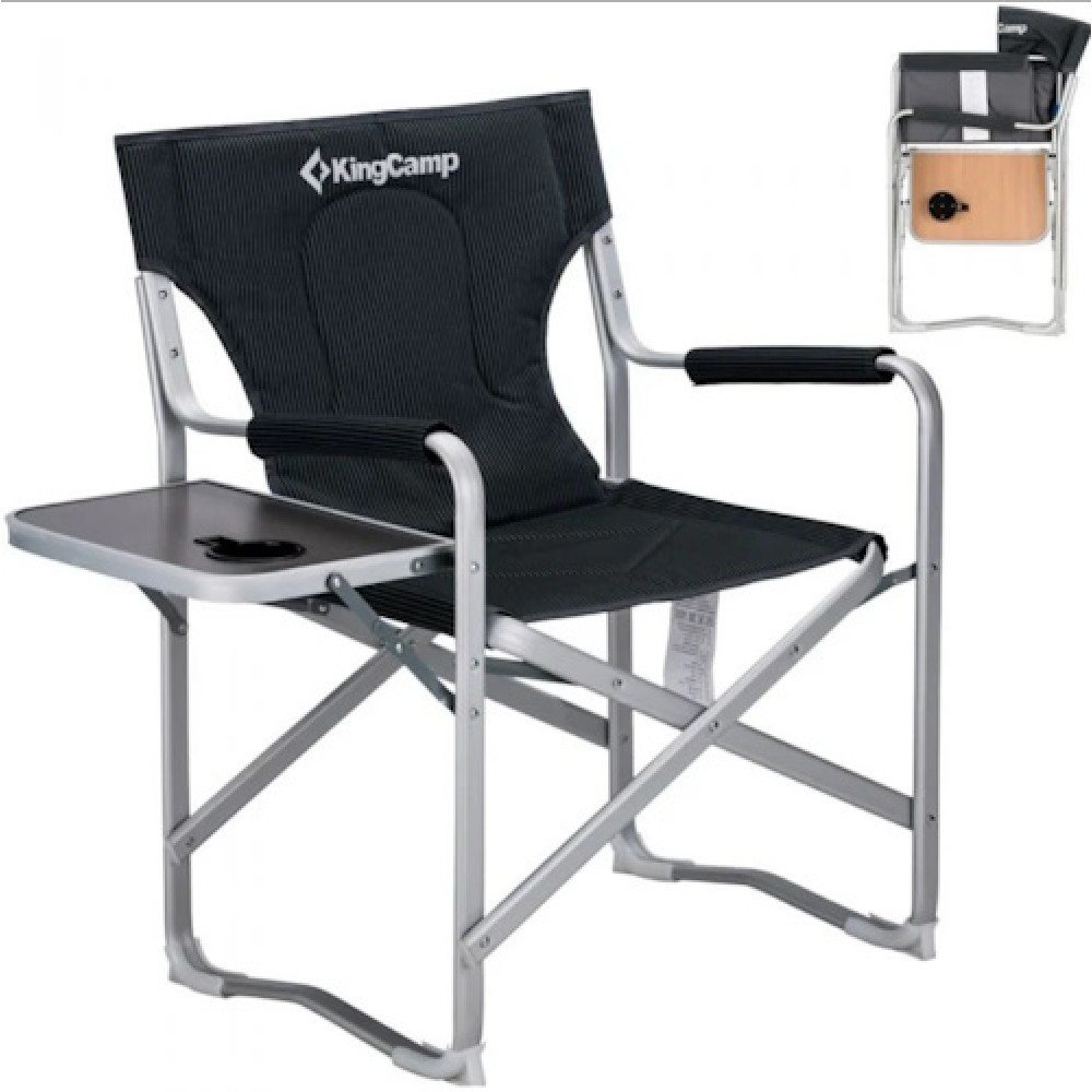 Крісло KingCamp Deluxe Director chair KC3821 BLACK STRIPE