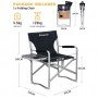 Крісло KingCamp Deluxe Director chair KC3821 BLACK STRIPE