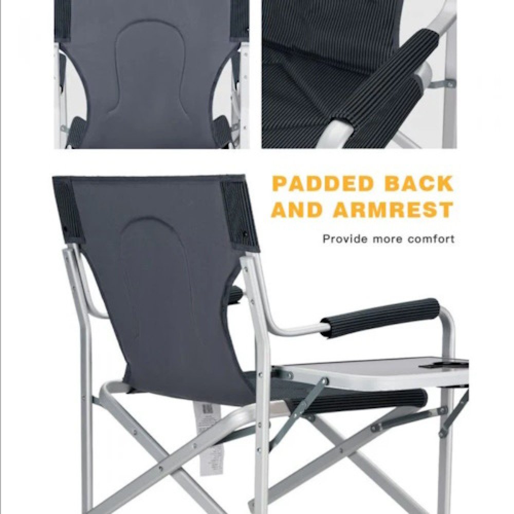 Крісло KingCamp Deluxe Director chair KC3821 BLACK STRIPE