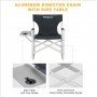 Крісло KingCamp Deluxe Director chair KC3821 BLACK STRIPE