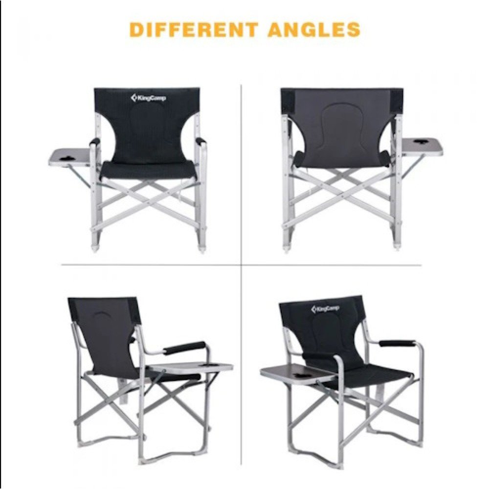 Крісло KingCamp Deluxe Director chair KC3821 BLACK STRIPE