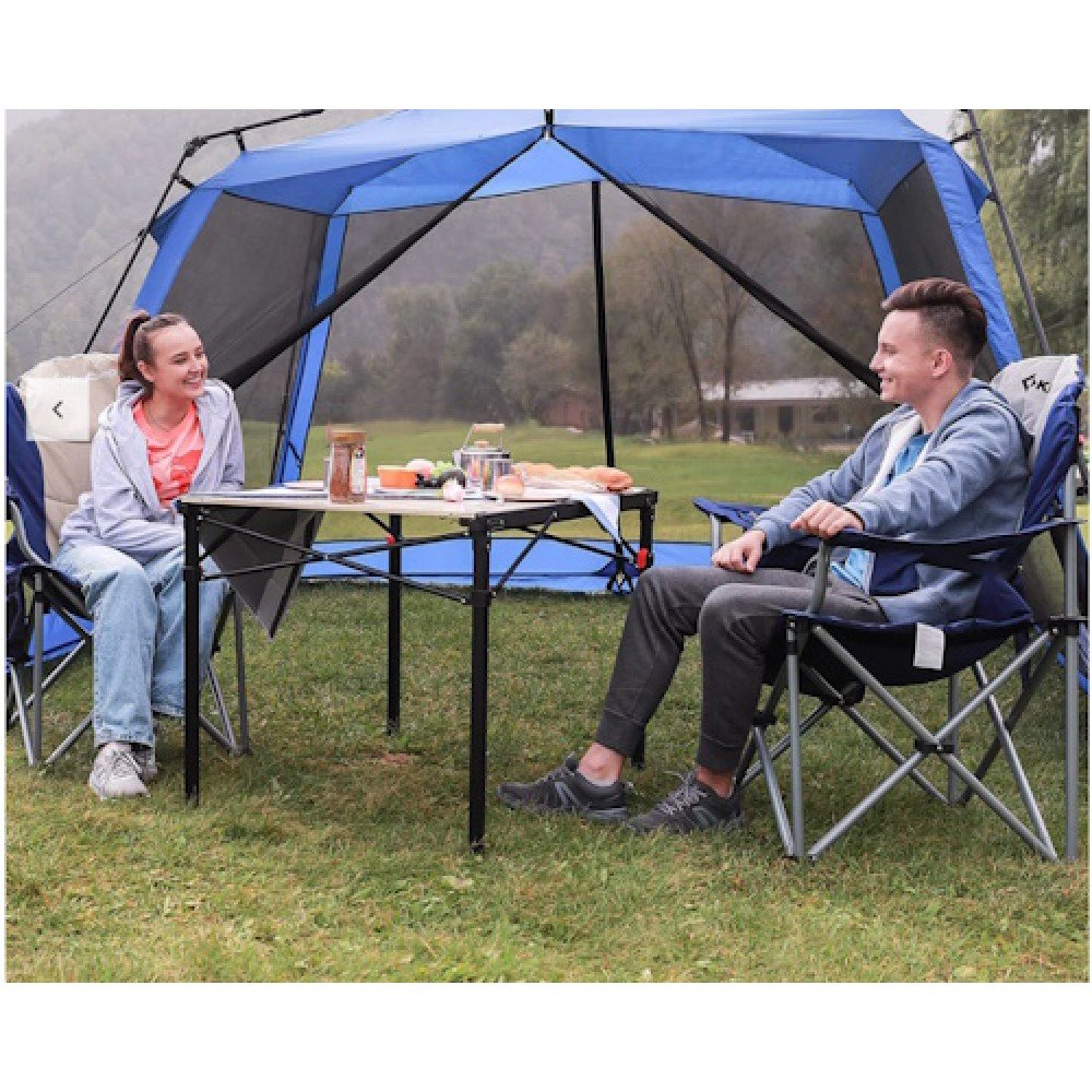 Крісло складне KingCamp Deluxe Hard Arms Chair KC3888 BLACK/MID GREY