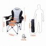 Крісло складне KingCamp Deluxe Hard Arms Chair KC3888 BLACK/MID GREY