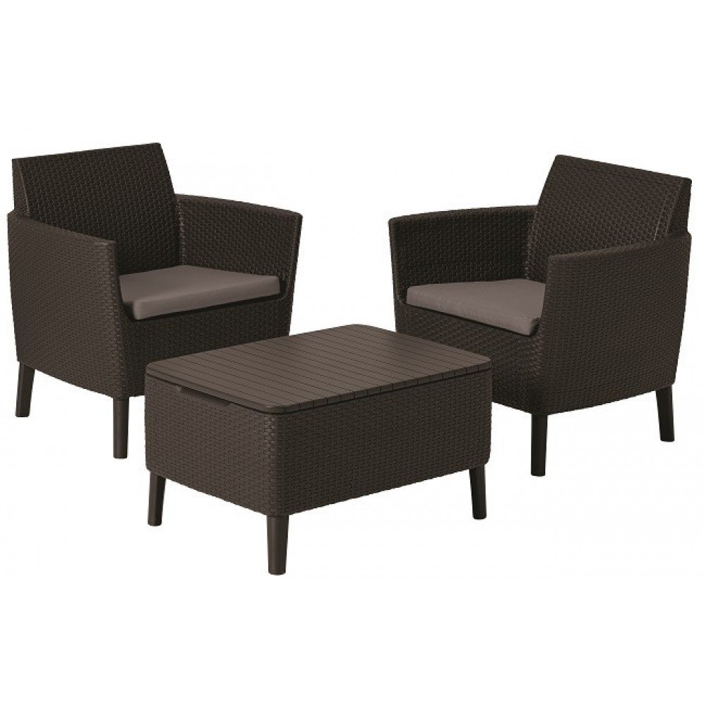 Набір меблів, Salemo balcony set, коричневий