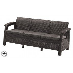 Софа, Corfu love seat max, сірий