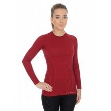 Комплект жіночої термобілизни Brubeck ACTIVE WOOL (LS12810-LE11700) brick red L