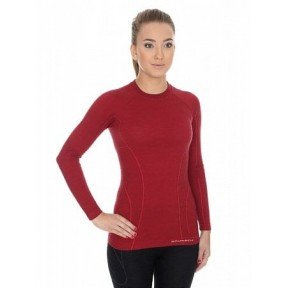 Комплект жіночої термобілизни Brubeck ACTIVE WOOL (LS12810-LE11700) brick red S