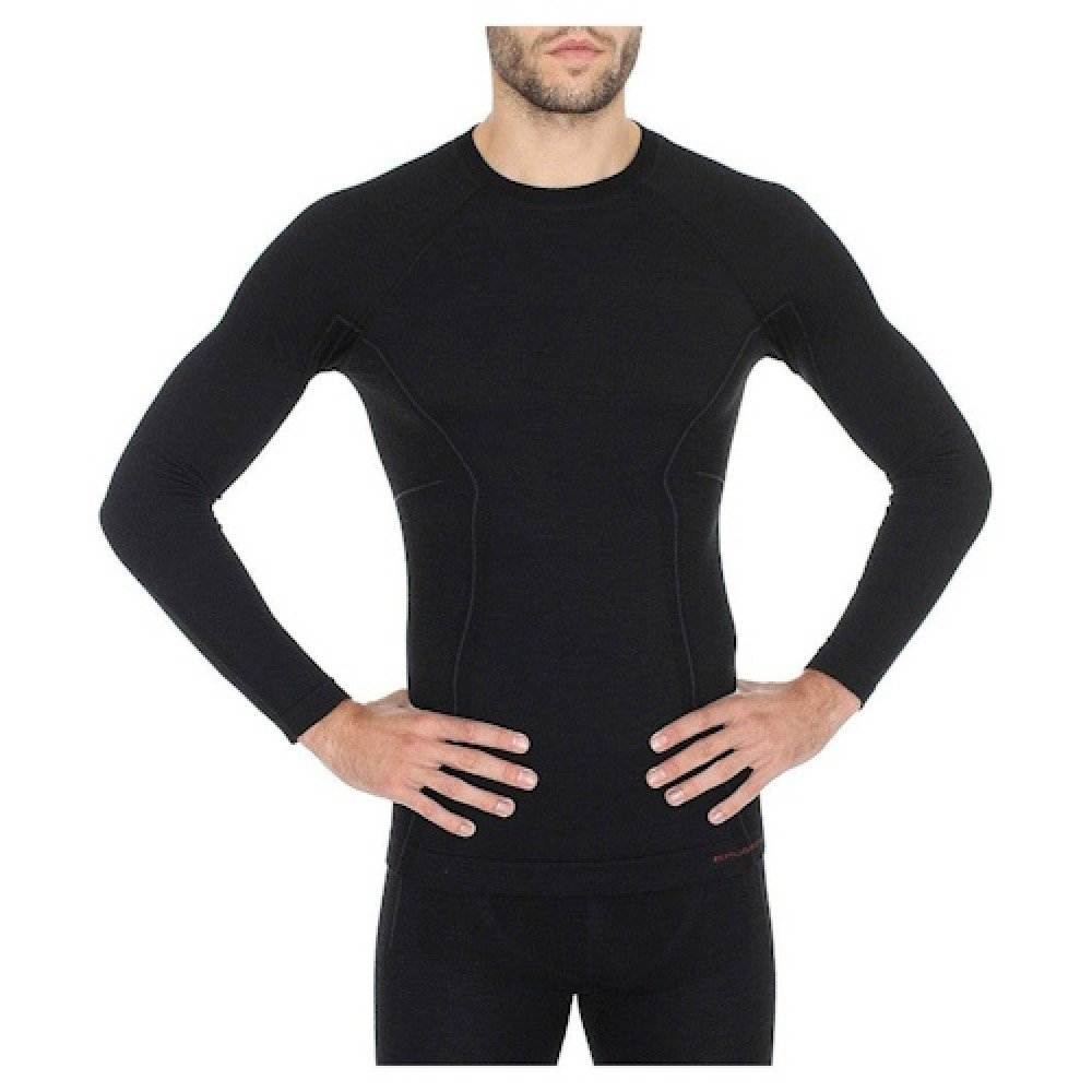 Комплект чоловічої термобілизни Brubeck ACTIVE WOOL LS12820-LE11710 black M