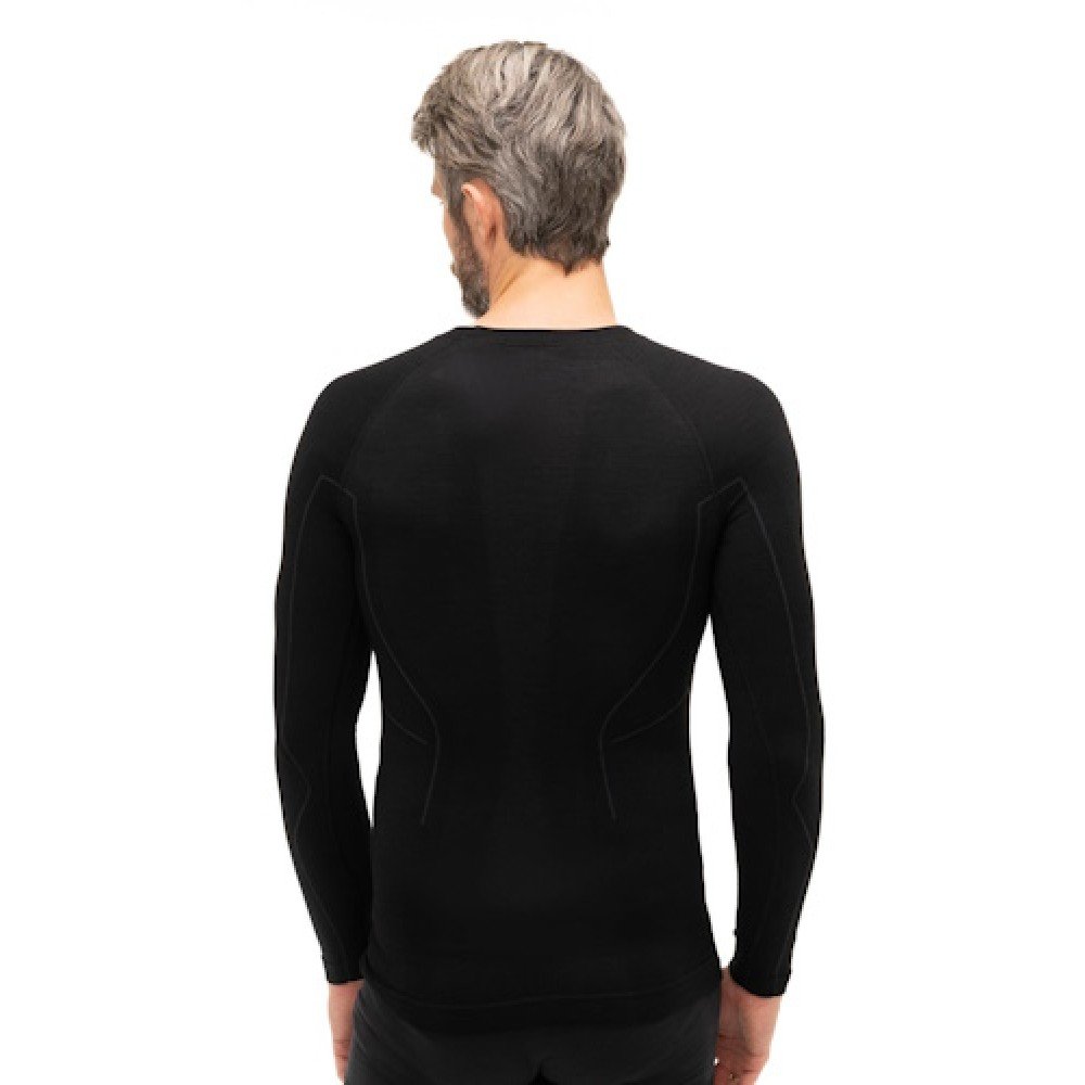 Комплект чоловічої термобілизни Brubeck ACTIVE WOOL LS12820-LE11710 black M