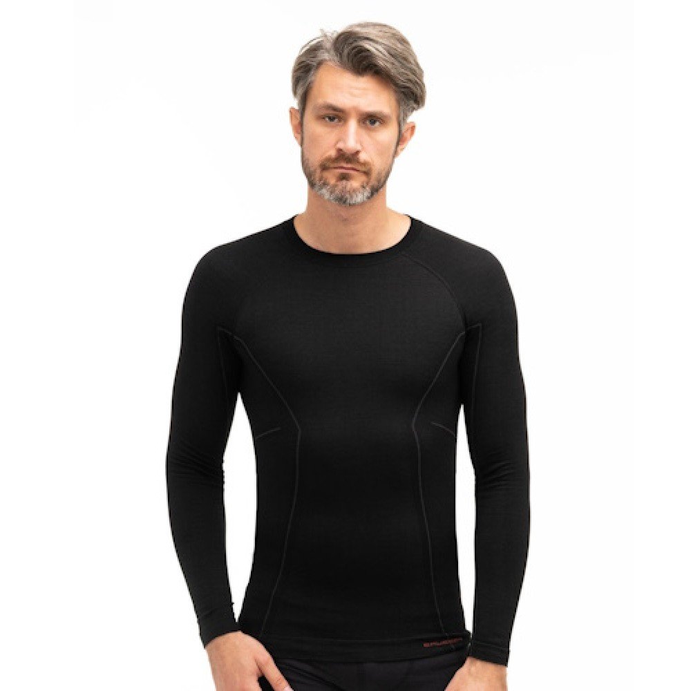 Комплект чоловічої термобілизни Brubeck ACTIVE WOOL LS12820-LE11710 black M