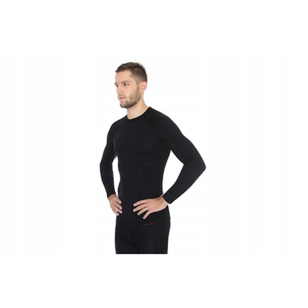 Комплект чоловічої термобілизни Brubeck ACTIVE WOOL LS12820-LE11710 black XL