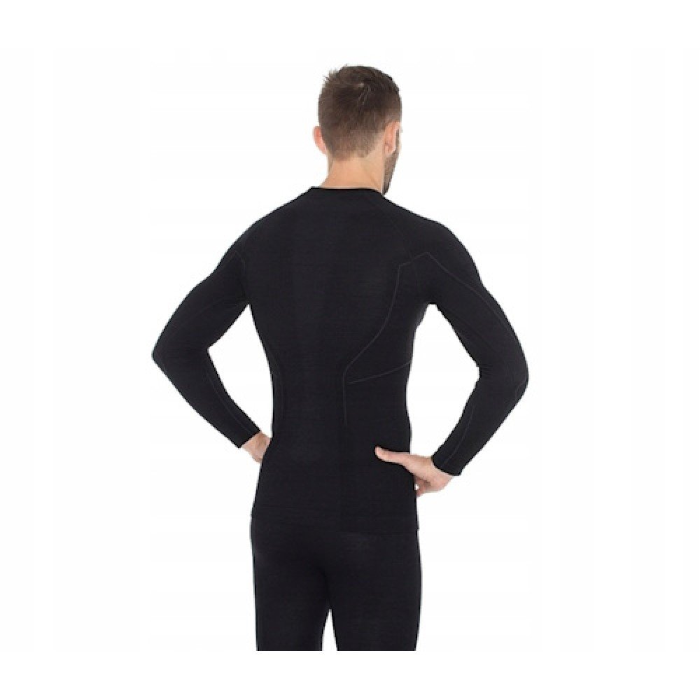 Комплект чоловічої термобілизни Brubeck ACTIVE WOOL LS12820-LE11710 black XL