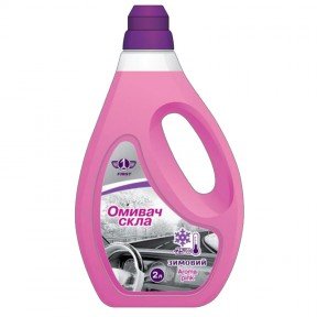 Очищувач скла для авто зимовий First (t -25°), aroma pink (2.0л)