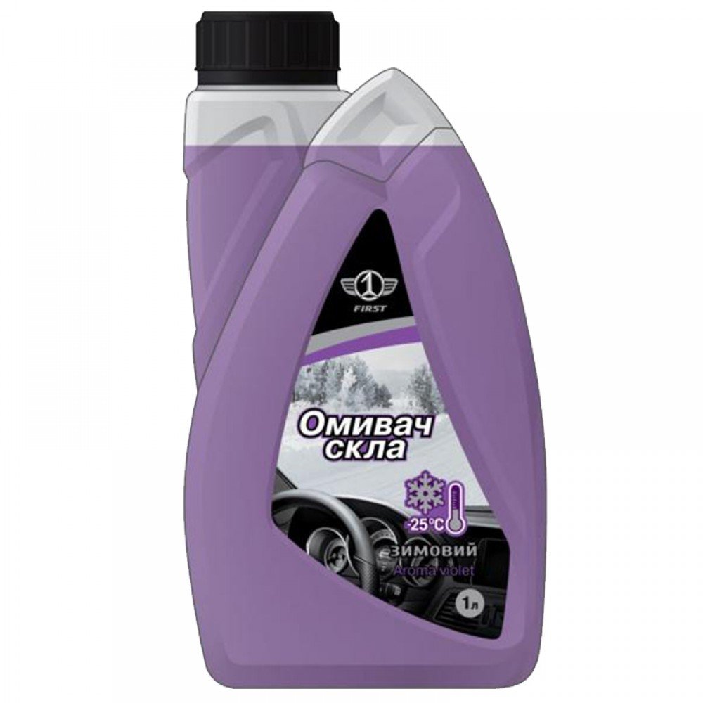 Очищувач скла для авто зимовий First (t -25°), aroma violet (1.0л)