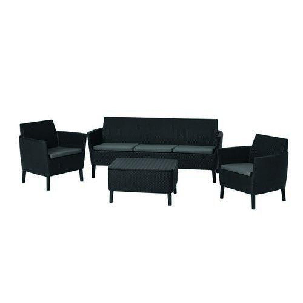 Набір меблів, Salemo 3 seater set, графіт - прохолодний сірий