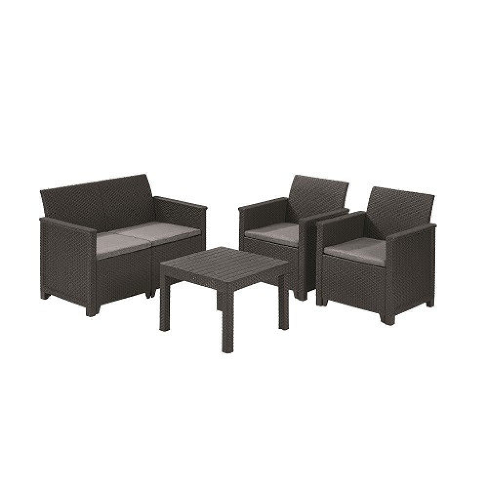 Набір меблів, Keter Emma 2 seater set, сірий