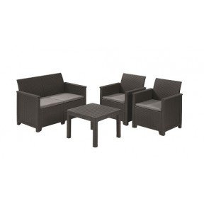 Набір меблів, Keter Emma 2 seater set, сірий