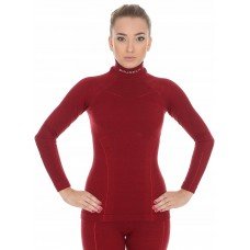 Футболка з довгим рукавом Brubeck EXTREME WOOL (LS11930) burgundy L