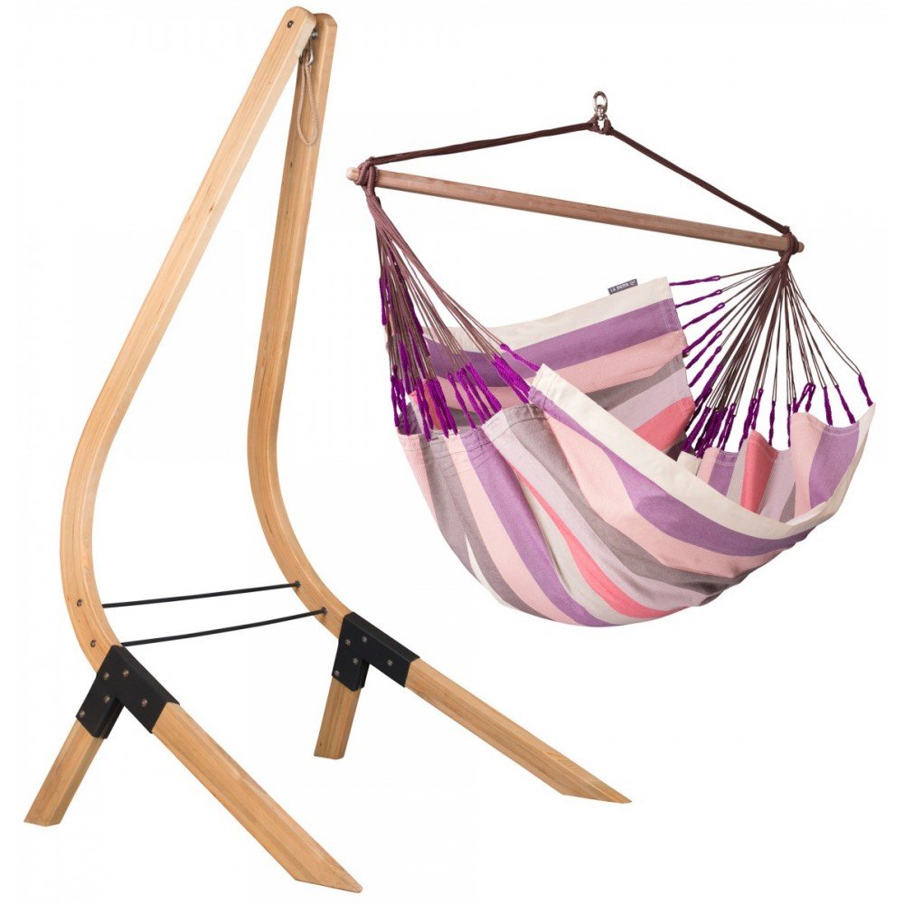 Стілець-гамак зі стійкою La Siesta DOL217VEA161 plum