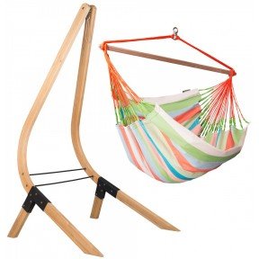 Стілець-гамак зі стійкою La Siesta DOL218VEA161 coral