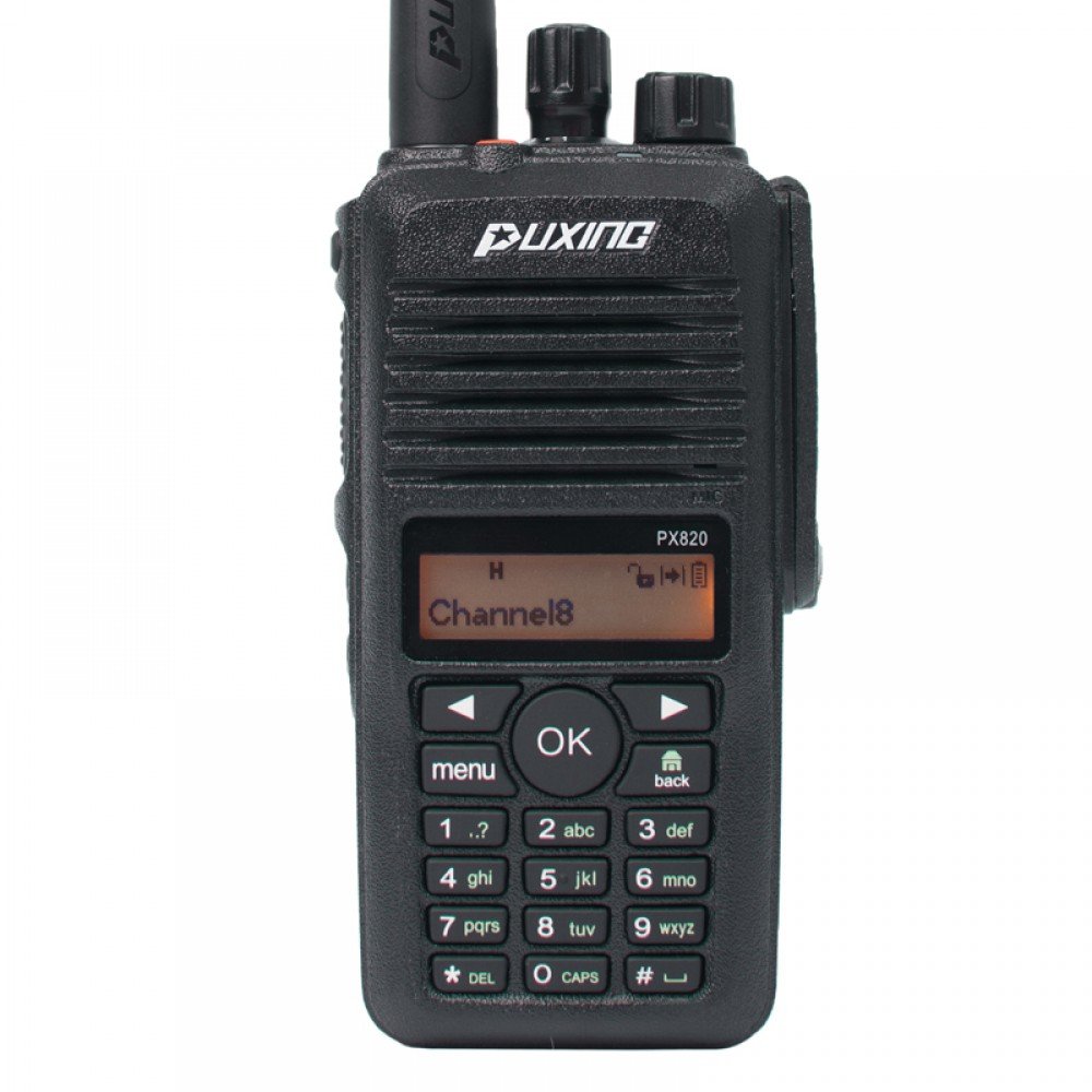 Рація Puxing PX-820 (4W, UHF, 400-470MHz, 32 канали, АКБ), чорна