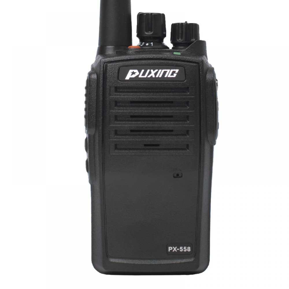 Рація Puxing PX-558 (5W, UHF, 400-470 MHz, до 10 км, 16 каналів, АКБ 1600 mAh), чорна