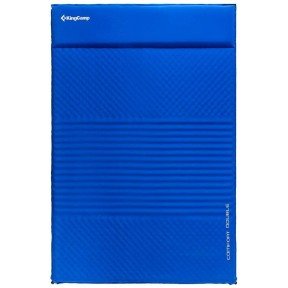 Килимок KingCamp COMFORT DOUBLE(KM3084) BLUE, що самонадувається
