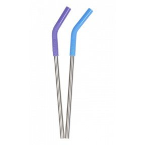 Набір сталевих трубочок Klean Kanteen Straw 8 мм 2-Pack Multi Colored (2 шт.)