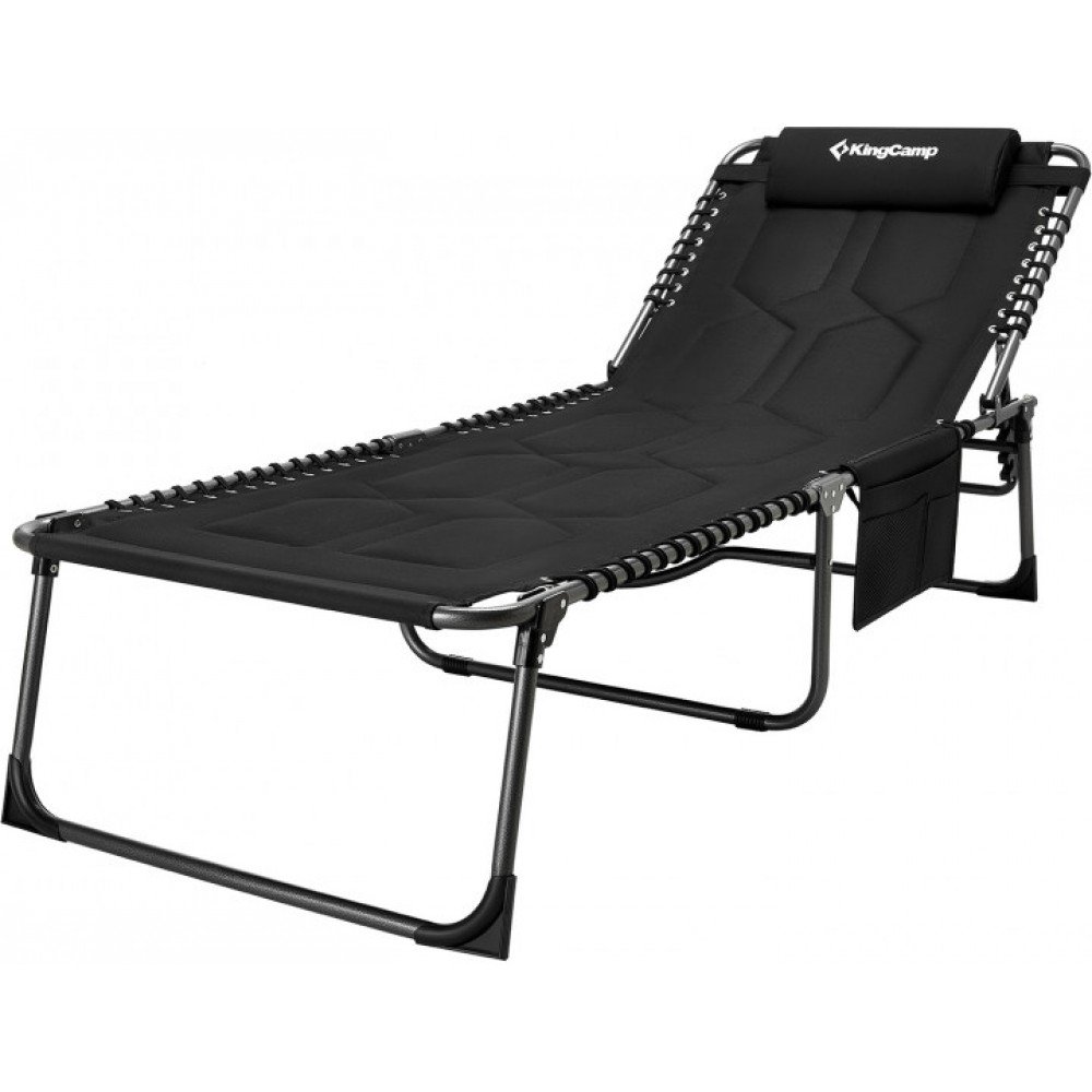 Розкладачка KingCamp Comfort Padded 3-Folding Camping Cot(KC2021) black