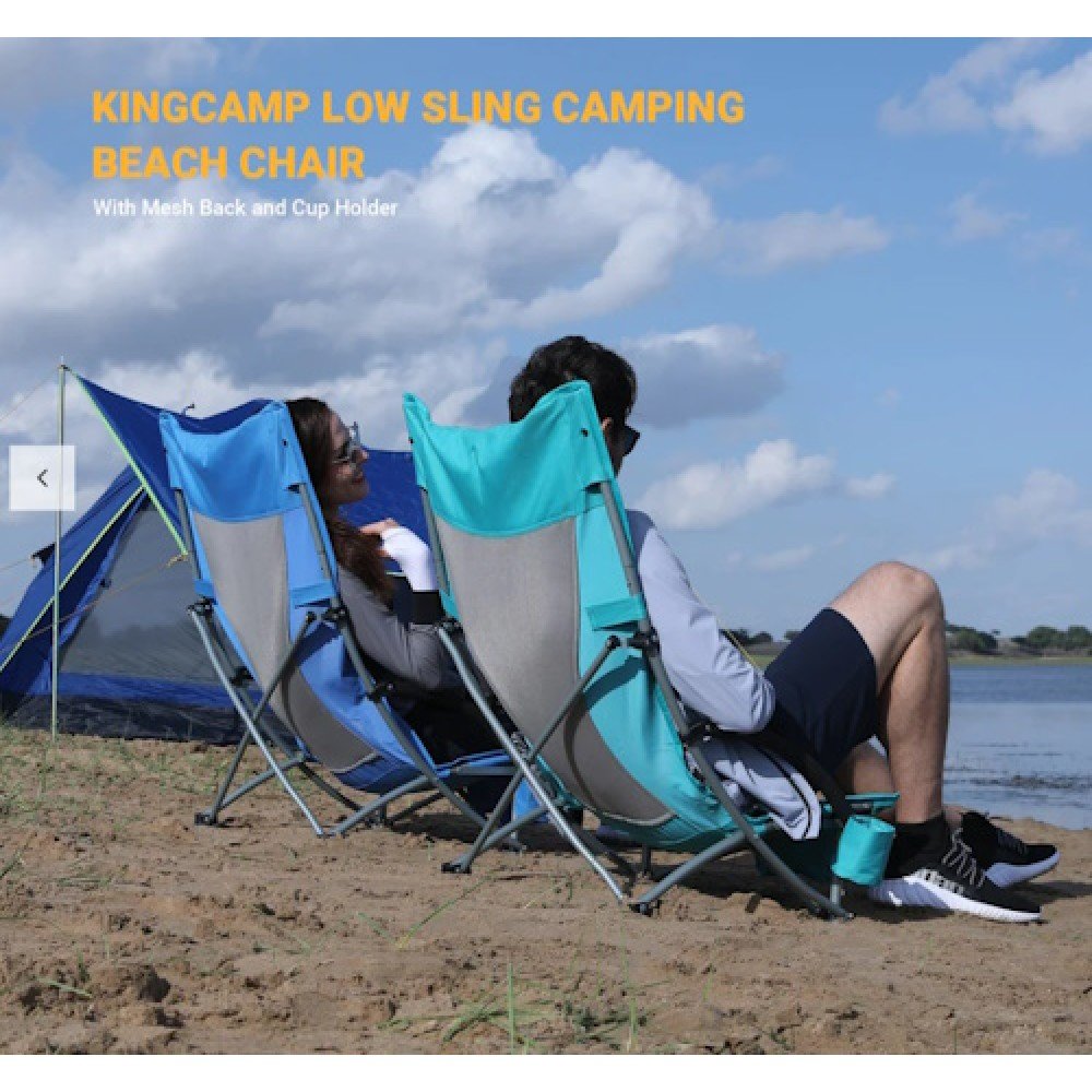 Розкладне крісло KingCamp BEACH CHAIR KC3841 blue
