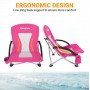 Розкладне крісло KingCamp BEACH CHAIR KC3841 dark rose