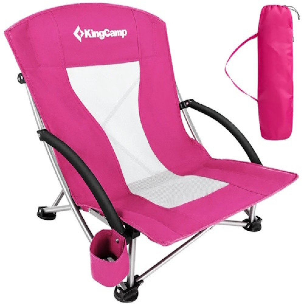 Розкладне крісло KingCamp BEACH CHAIR KC3841 dark rose