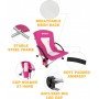 Розкладне крісло KingCamp BEACH CHAIR KC3841 dark rose