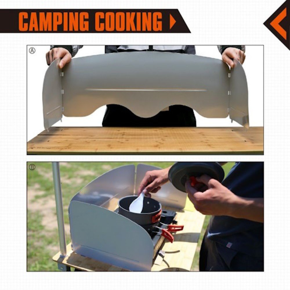 Складаний стіл KingCamp Folding Bamboo Grilling Table L KC3914 Black