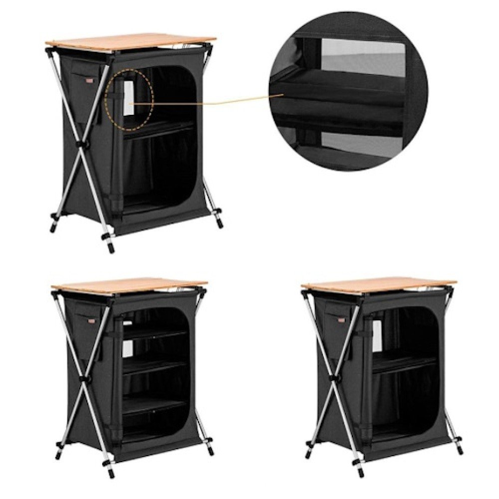 Складна кухня KingCamp Ultra-Light Storage Cabinets KC3943 DARK GREY