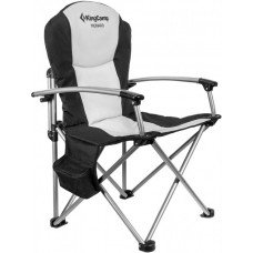 Розкладне крісло KingCamp Deluxe Steel Arm Chair(KC3987) BLACK/MEDIUM GREY