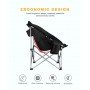 Розкладне крісло KingCamp Moon Camping Chair with Cooler KC3989 Black-grey