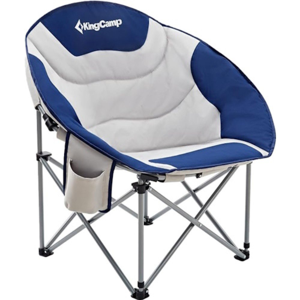 Розкладне крісло KingCamp Moon Camping Chair with Cooler KC3989 Blue Grey