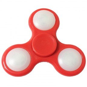Спіннер світлодіодний (75х75х6мм), червоний