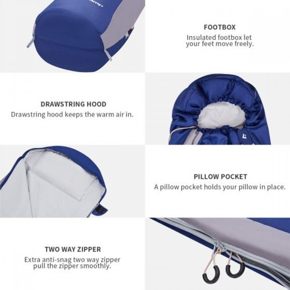 Спальний мішок KingCamp BREEZE 70(KS2020) L BLUE
