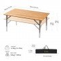 Стіл розкладний Atepa BAMBOO TABLE M Plus AC2004 YELLOW