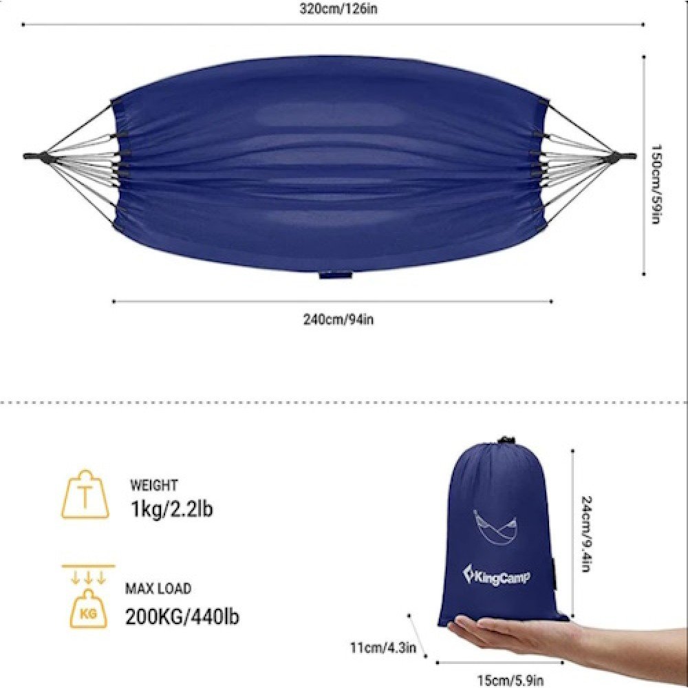 Гамак KingCamp CINDERELLA KG2001 BLUE
