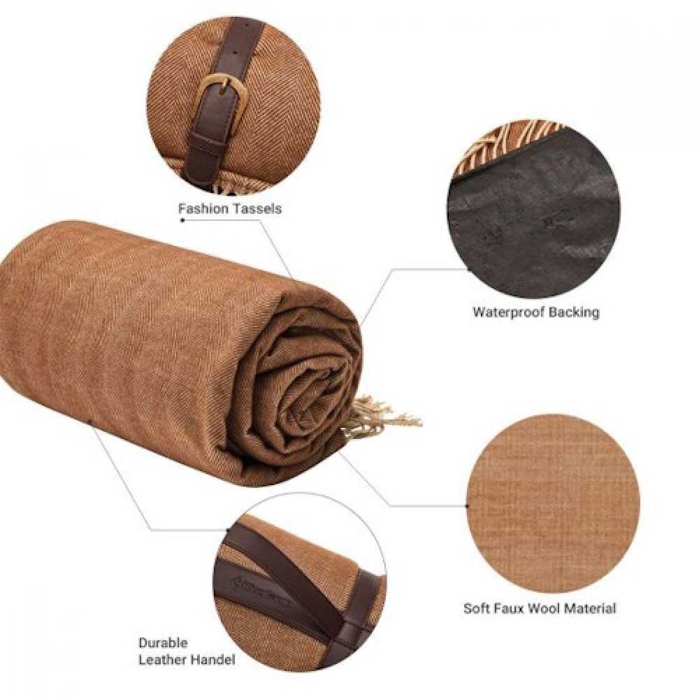 Килимок пікнік KingCamp ELSA KP2011 BEIGE/COFFEE