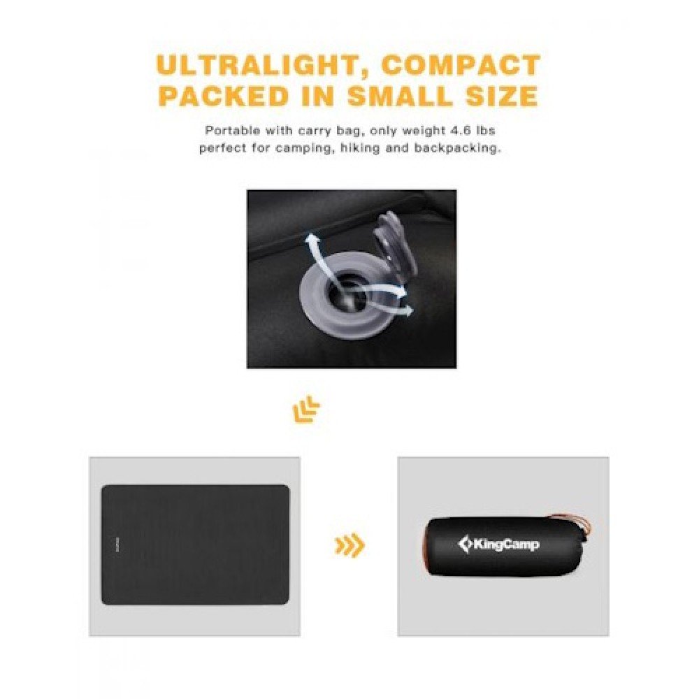 Надувний матрац KingCamp SUPER COMFORT DOUBLE KM1906 BLACK