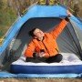Килимок надувний KingCamp PUMPAIR BED TWIN KM3606 BLUE-BEIGE