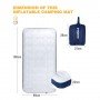 Килимок надувний KingCamp PUMPAIR BED TWIN KM3606 BLUE-BEIGE