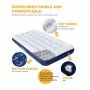 Килимок надувний KingCamp PUMPAIR BED TWIN KM3606 BLUE-BEIGE