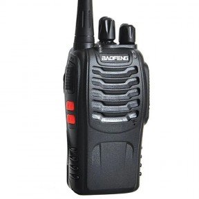 Рація Baofeng BF-888S (5W, UHF, 400-470 MHz, до 5 км, 16 каналів, АКБ), чорна