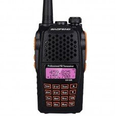 Рація Baofeng UV-6R (5W, VHF/UHF, 136-174, 400-470 MHz, до 16 км, 128 каналів, АКБ), чорна